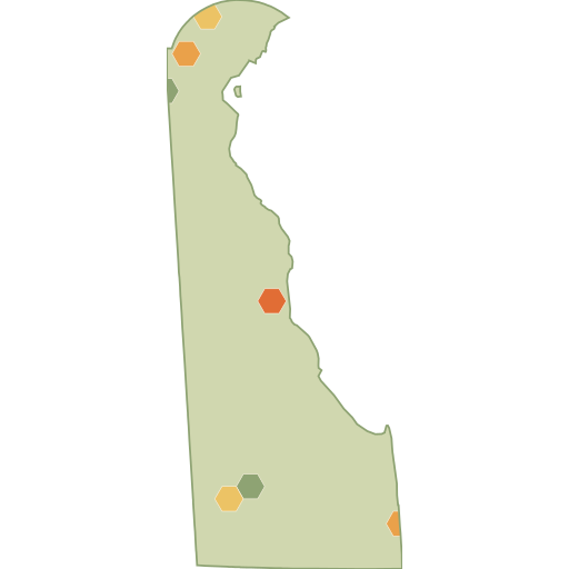 Delaware fun roads heat map