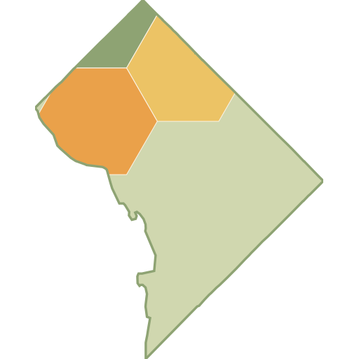 District of Columbia fun roads heat map