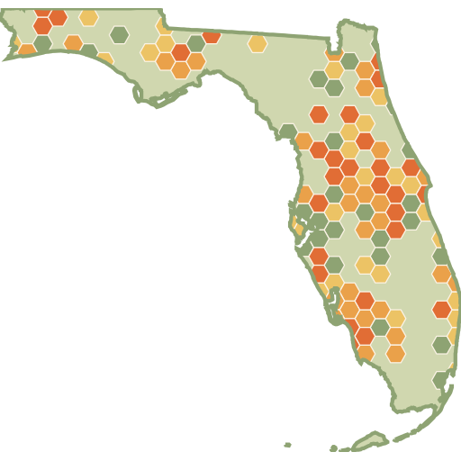 Florida fun roads heat map