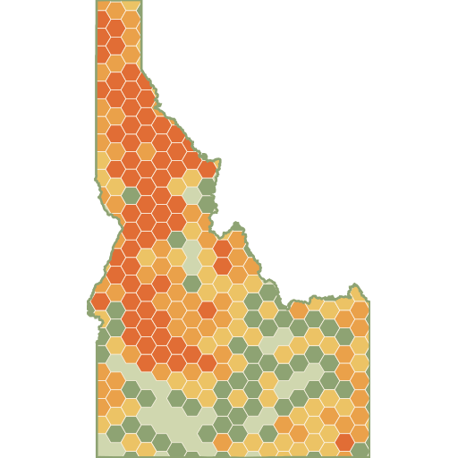 Idaho fun roads heat map
