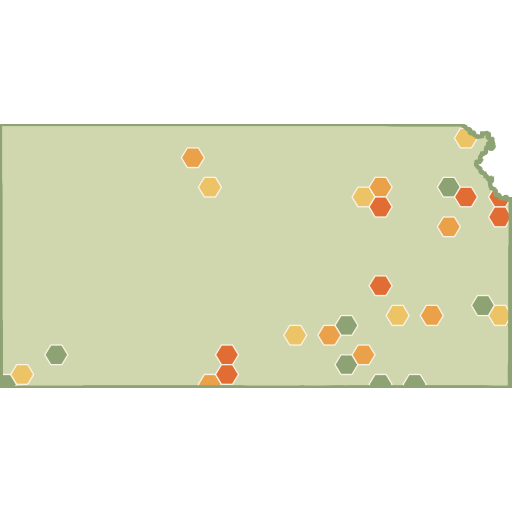 Kansas fun roads heat map