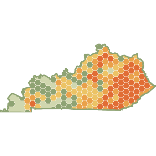 Kentucky fun roads heat map