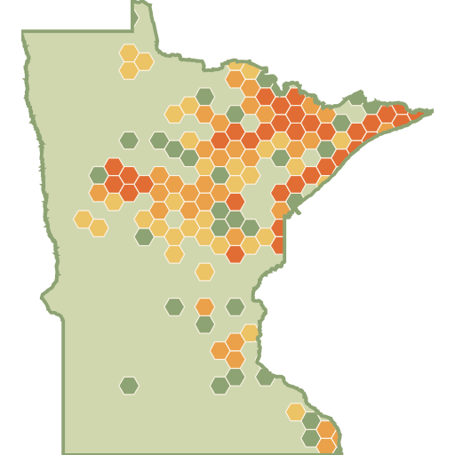 Minnesota fun roads heat map