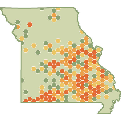 Missouri fun roads heat map
