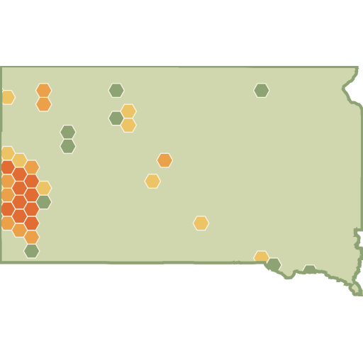 South Dakota fun roads heat map