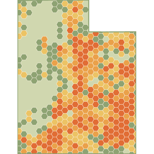 Utah fun roads heat map