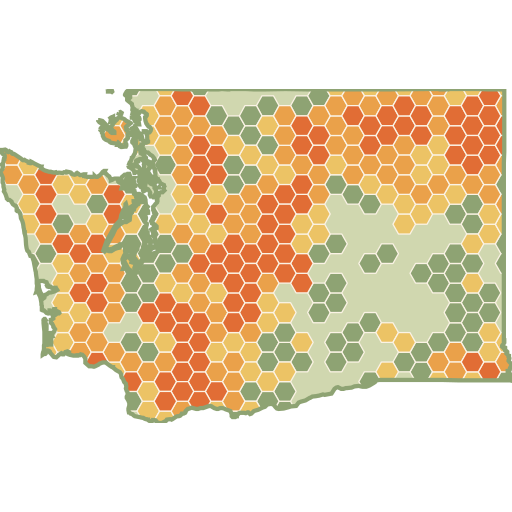 Washington fun roads heat map