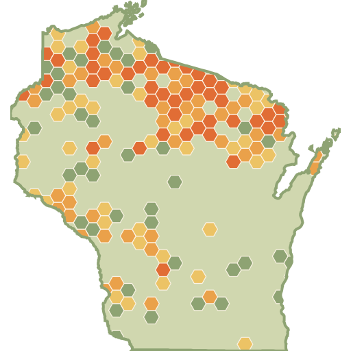 Wisconsin fun roads heat map